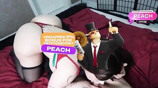 My step sister lost to me in the video game, so she had to fuck