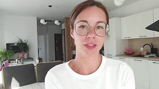 A girl with a tattoo has discharge on her underwear - painting