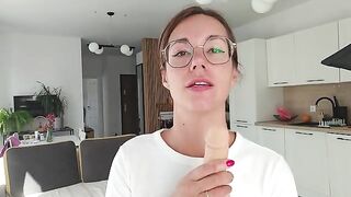 A girl with a tattoo has discharge on her underwear - painting