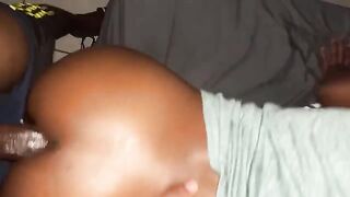 She has a captivating backside, and her partner is completely mesmerized by it