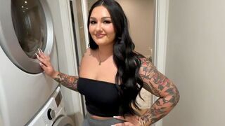 Roxanne Roselle gets screwed in the laundry basket in a steamy roleplay scene