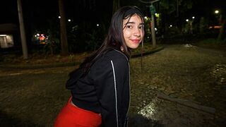 A Latina chick got fucked hard in the ass by a guy in public