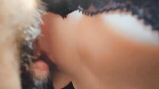 I slid my fingers over the artificial folds of her pussy in a sensual act