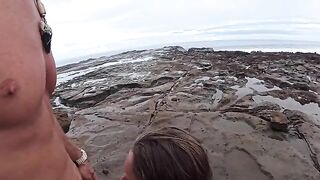 The beach is always wet - from the water and due to other reasons