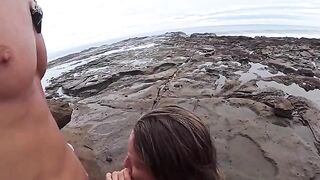 The beach is always wet - from the water and due to other reasons