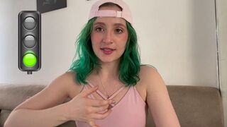 A girl satisfies her sexual desires with the help of a toy