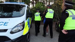 Lily Phillips was arrested for indecent exposure, but the policeman got a blowjob and released her