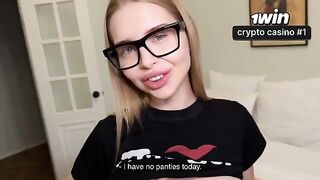 A sweet girl has rough sex with her classmate, showcasing her daring side