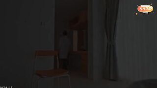 The girl was distracted from blowjob, so the guy fucked her roughly