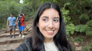 A man made a cumwalk in the park and almost got caught