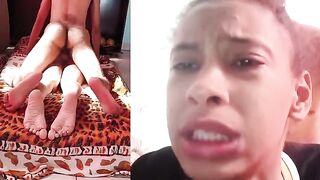 The ring tightens, and the cock bursts through the ass of a Brazilian beauty
