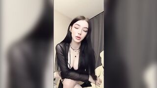 The girl with a big ass fucks her boyfriend, showcasing alt style