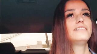 A hot Latina shows her real passion on the car’s back seat