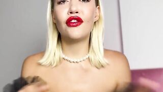 The appetizing blonde is hungry for cum and gets what she wants