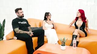 The interview with the porn star ended with a great sex scene