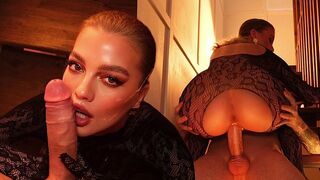 You can put it in your mouth, and there's a net on top - The best cock sucking with POV view