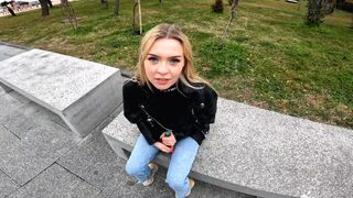 A chance meeting with a stunning Russian girl, Lis Evans, on the street turned into an intense encounter
