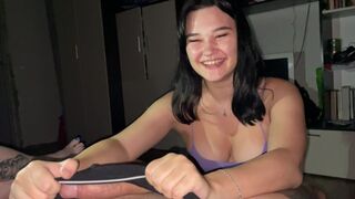 Girl sucks dick just for fun at the party