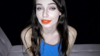 You hate her, but her big tits are irresistible in this POV facial scene