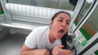 Exhibitionist beauty Kathalina7777 caught fucking in Medellin cable car