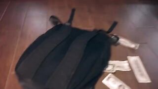 A cop caught a robber and fucked him in his apartment