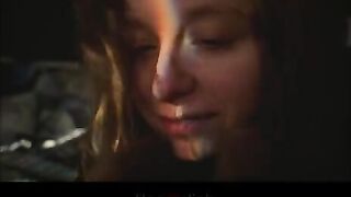 A beautiful woman has passionate sex and releases her cum inside