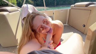 Babe gets creampied twice on a pleasure cruise spring break