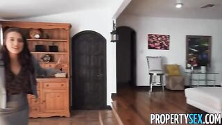 A picky client was convinced by a stunning brunette real estate agent to buy a house