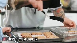 Petite teen Khloe Kapri bakes cookies in a sexy apron, showcasing her trimmed bush and small hands that have fans like Small Hands going wild. Known for his intense performances and a penchant for passionate encounters, Small Hands is always eager to dive