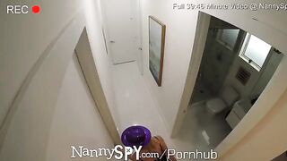 A nanny is having fun on New Year's Eve and gets intimate with someone