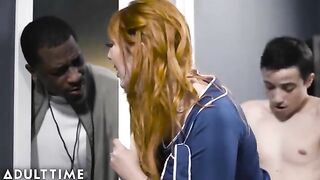 Lauren Phillips almost gets caught by her husband with a young student in a steamy encounter